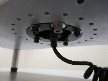 Spring Torque Fixture: The entire central "piller" is adjustable to suit the operator using it. 