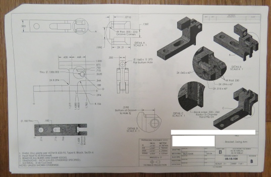 Radlink: Bracket drawing