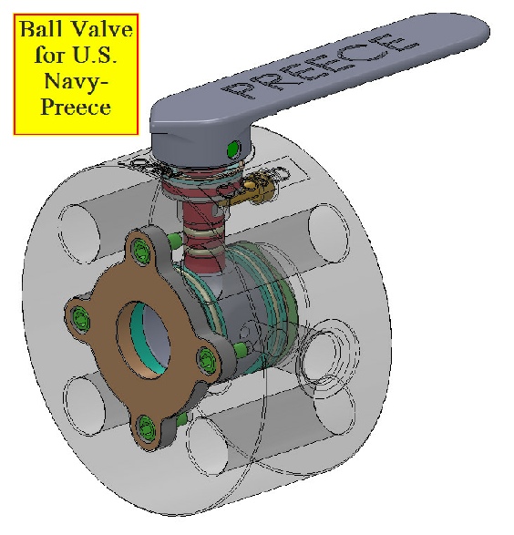 Preece: Ball valve for Navy. Drawing for Body is below.