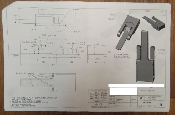 Radlink: Pusher drawing