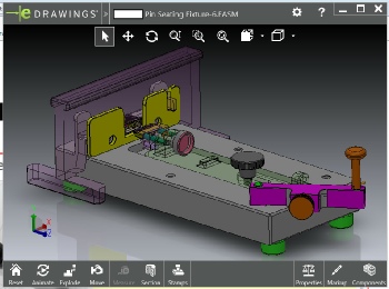Double-Click to activate the 3D SolidWorks eDrawing Model